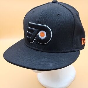 Philadelphia Flyers Hat Cap New Era Fitted Size 7 1/4 59Fifty Black NHL Hockey